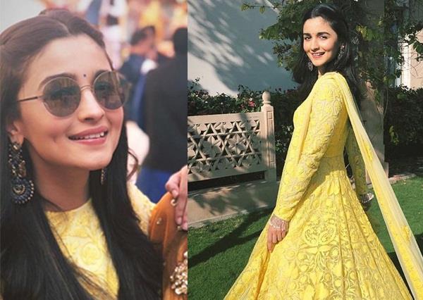 Alia BHatt, Haldi Ceremony of Alia Bhatt's best friend