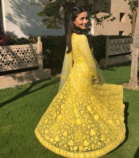 Alia BHatt, Haldi Ceremony of Alia Bhatt's best friend