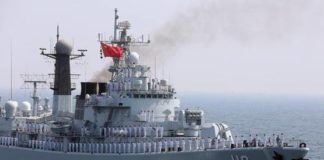 China, India, Indian Ocean, Warship