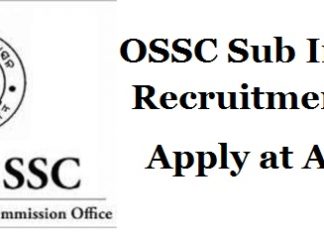 OSSC-Sub-Inspector-Recruitment-2018-