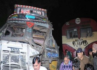 Train-Truck Collision, Hapur, Gateman, Accident