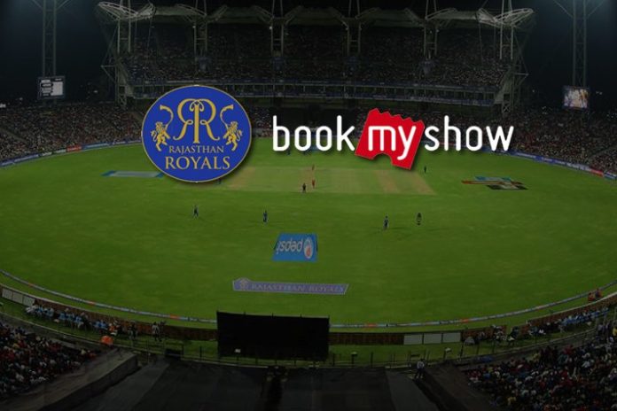 IPL-11 Rajashtan Royals Partner Book My Show