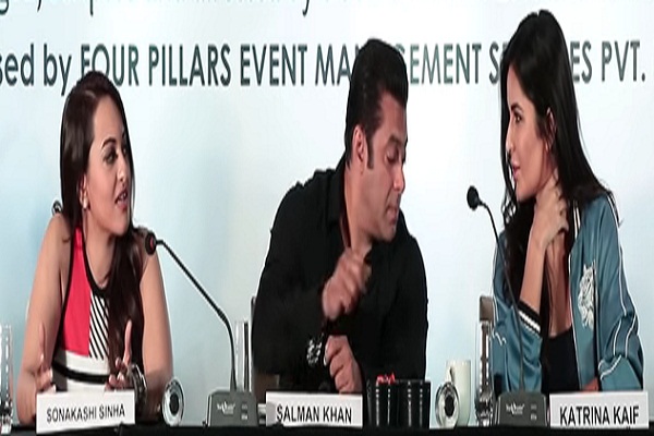 salman khan katrina kaif viral video press conference