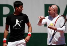 Andre Agassi With Novak Djokovic