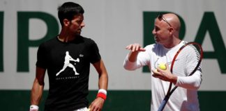 Andre Agassi With Novak Djokovic