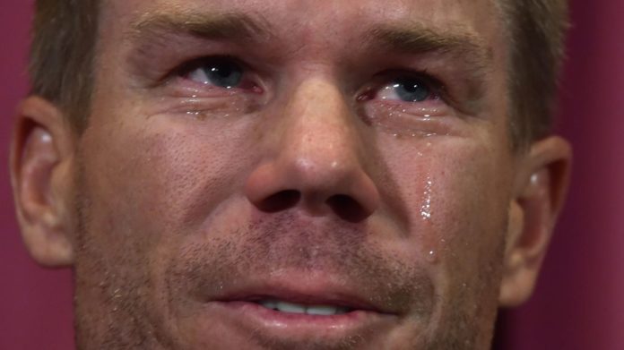 David Warner Crying At Press Conference