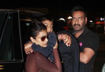 Bollywood Actor,Ajay Devgan,Kajol,Son Yug Devgan,Daughter Nysa Devgan,Mumbai Airport