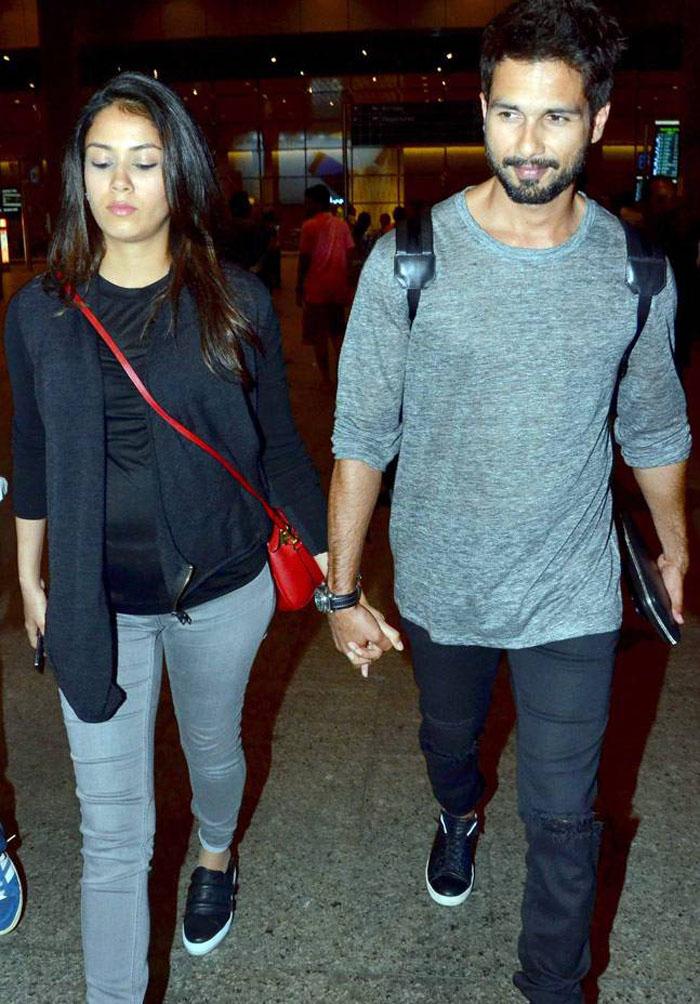 Mira Rajput,Shahid Kapoor,Misha Rajput,Baby Bump Pictures