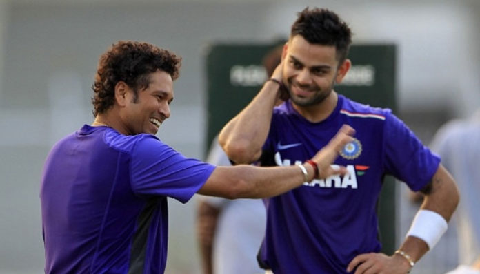 virat with sachin