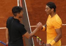 Tennis, Madrid Open, Rafael Nada,l loss, Quarterfinal