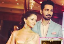 Rubina dilaik,abhinav,reception card