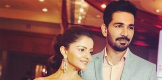 Rubina dilaik,abhinav,reception card