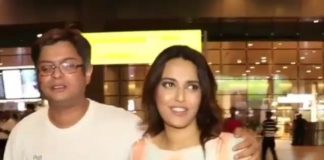 Swara bhaskar,Himanshu sharma,boyfriend,spooted at airport