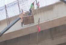 Varanasi, Babetpur road, under construction bridge ,accident, wounded death