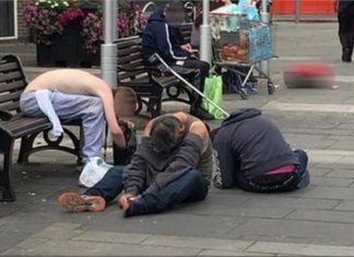 Britain, Drug Addict boys pics, viral, social media