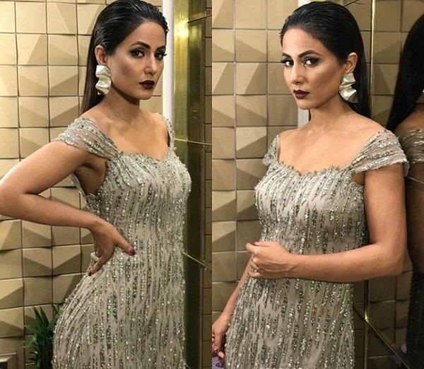 Hina khan,stylish diva,gold awards 2018