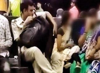 Mumbai Policeman, Shameful act, molestation, social media, video, ofiicers