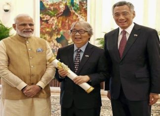 Narendra Modi, Srimaraman Temple, Singapore, Malaysia