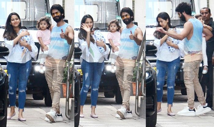 first picture,shahid kapoor,mira kapoor,son zain kapoor,misha kapoor