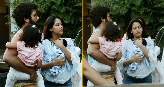 first picture,shahid kapoor,mira kapoor,son zain kapoor,misha kapoor