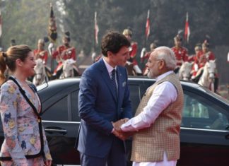 Justin Trudeau, Canadian PM, PM Modi, Gaurd Of Honour, Hyderabad House