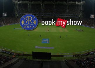 IPL-11 Rajashtan Royals Partner Book My Show
