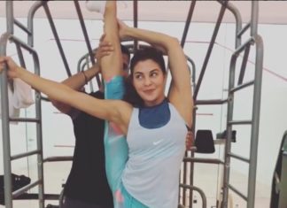 Jacqueline Fernandez,workout,video,shares,Instagram